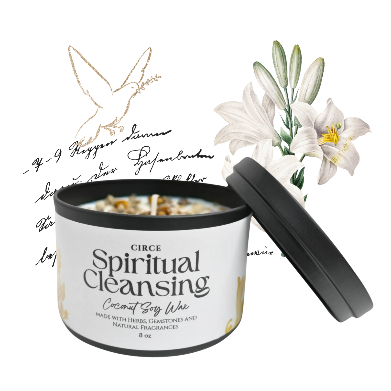 Spiritual Cleansing Candle – 8‑oz Energy Clearing Ritual Candle